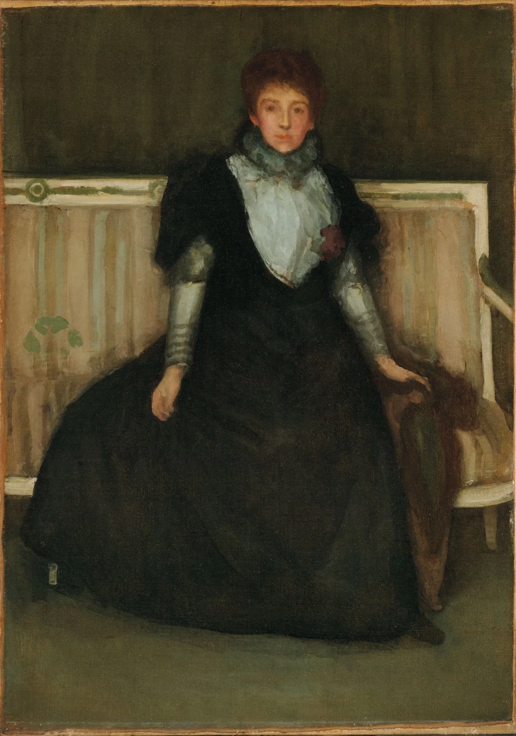 Ames McNeill Whistler - 116, Verde e viola, Ritratto della signora Walter Sickert, Fogg Art Museum, Harvard University, Cambridge